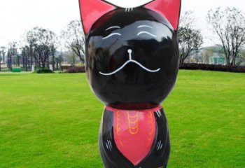 廣場小貓雕塑，動物擺件，仿古工藝