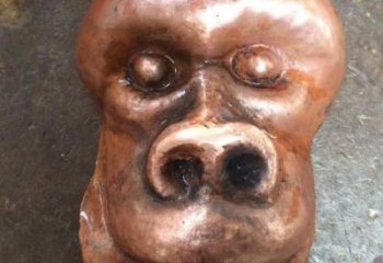 校園猩猩雕塑，動物題材，仿古工藝
