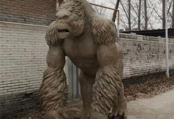 幼兒園猩猩雕塑，動物主題，仿古工藝