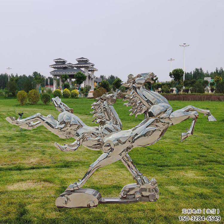 酒店天馬雕塑，仿真主題，烤漆工藝