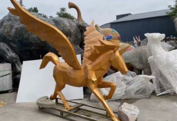 幼兒園天馬雕塑，動物文化，剪影工藝