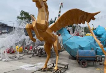 幼兒園天馬雕塑，動物主題，仿古工藝