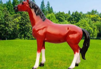 小區小馬雕塑，抽象系列，園林動物小品