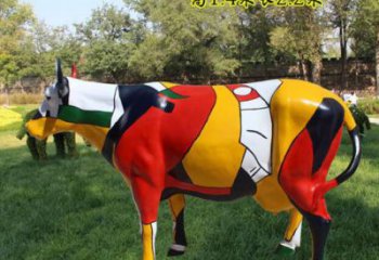 創(chuàng)意公牛雕塑 步行街店門口雕塑 影視劇小品