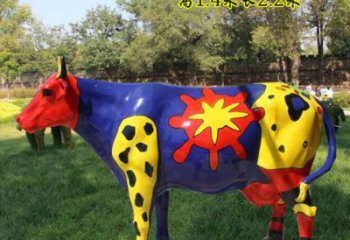 公園公牛雕塑 酒店門口雕塑 彩繪擺件