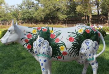 庭院公牛雕塑 城市古銅色雕塑 音樂小品