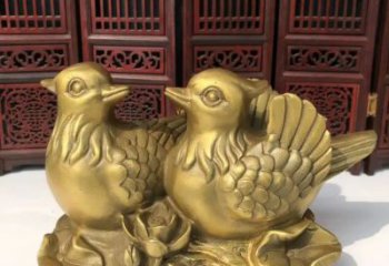 仿真鴛鴦雕塑 酒店公園雕塑 風(fēng)景區(qū)擺件