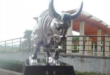 公園黃牛雕塑，廣場園林主題，仿古工藝