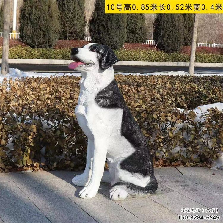 街道哈巴狗雕塑，鑄銅農耕雕塑，古銅效果