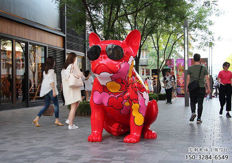 醫(yī)院哈巴狗雕塑，仿古動(dòng)漫雕塑，仿古擺件