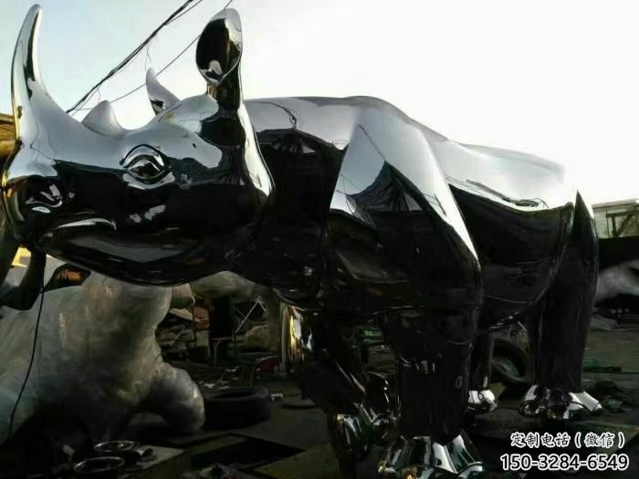 醫(yī)院犀牛雕塑，仿古動漫雕塑，仿古擺件