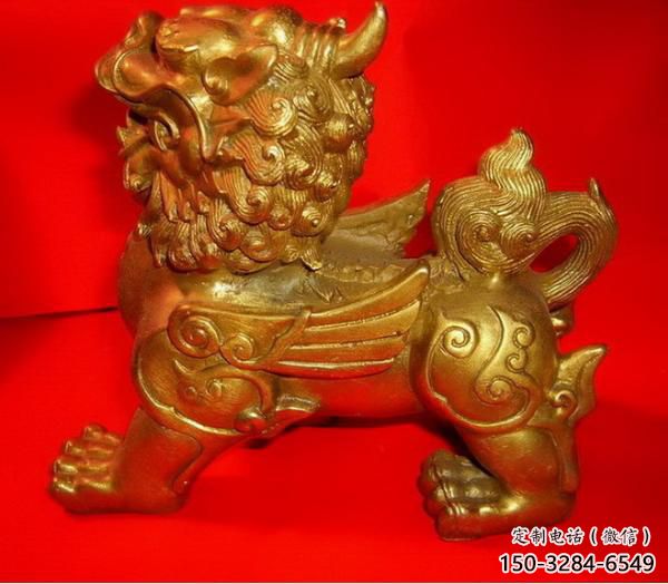 公園貔貅雕塑，噴砂發光雕塑，鑄銅工藝