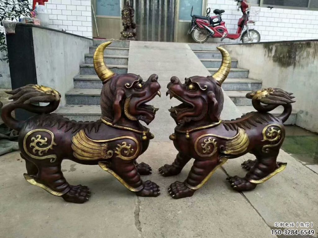 醫院貔貅雕塑，仿古動漫雕塑，仿古擺件