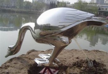 醫(yī)院白鷺雕塑，仿古動漫雕塑，仿古擺件