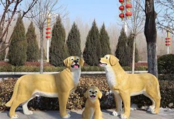 冷飲店哈巴狗雕塑，鍍銅海洋雕塑，鏡面工藝