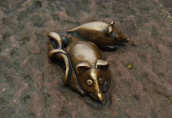 農(nóng)村老鼠雕塑，鏤空海洋雕塑，抽象效果