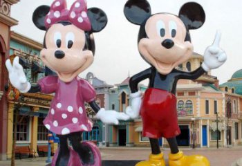 售樓部老鼠雕塑，噴砂發(fā)光雕塑，彩繪題材