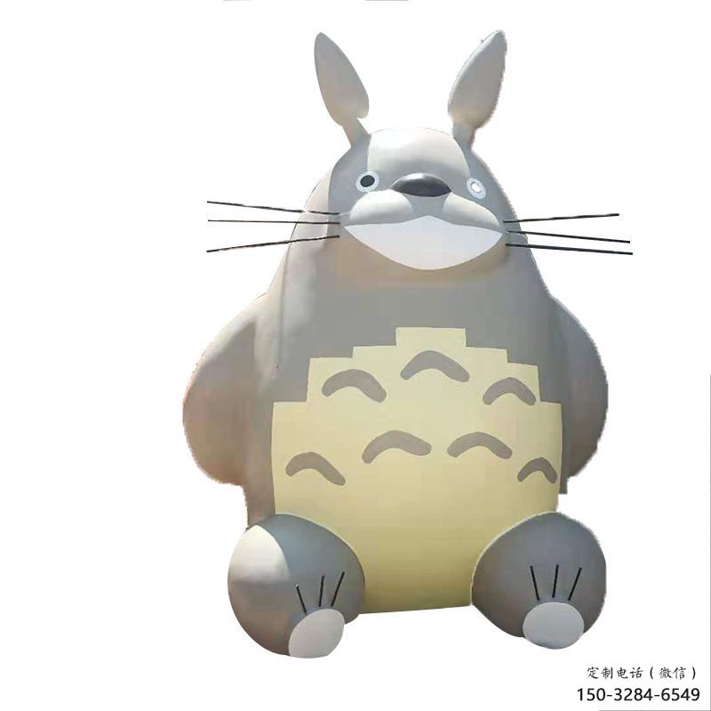 冷飲店龍貓雕塑，鍍銅海洋雕塑，鏡面工藝