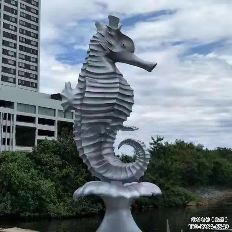 城市河馬雕塑，網格體育雕塑，古銅效果