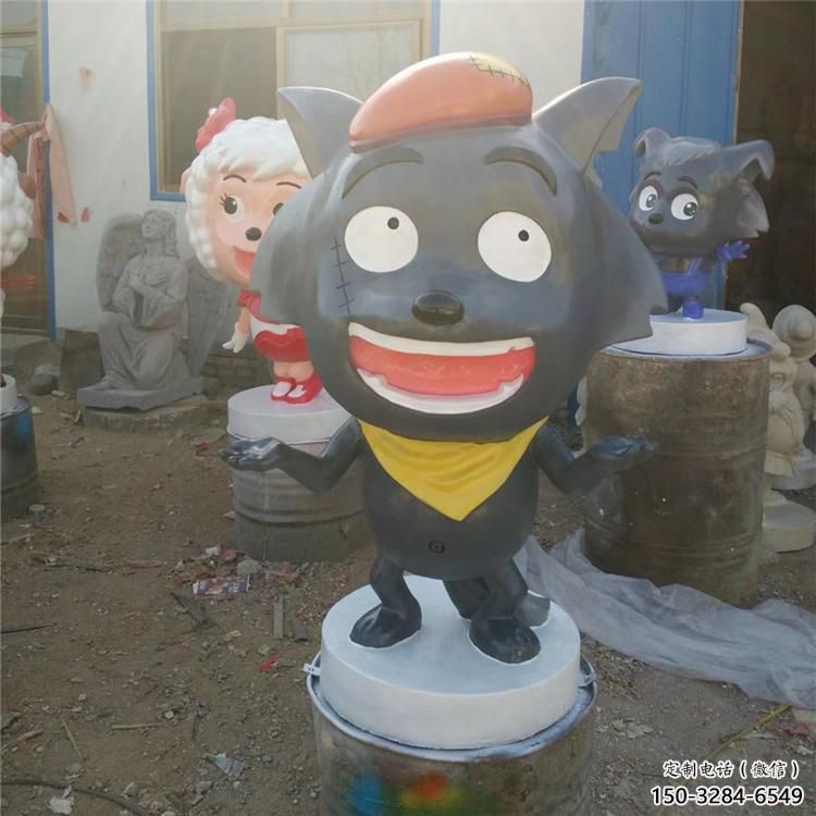 景區小羊雕塑，鍍金歐式雕塑，鐵藝材質