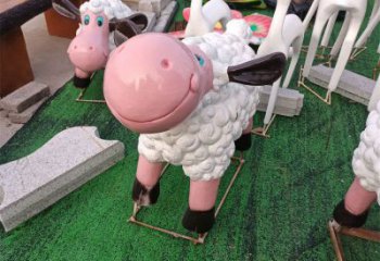 幼兒園小羊雕塑，鐵藝文化雕塑，鑄造制作