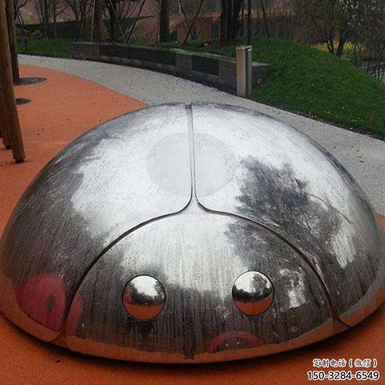 仿古瓢蟲雕塑 庭院彩繪雕塑 田間小品