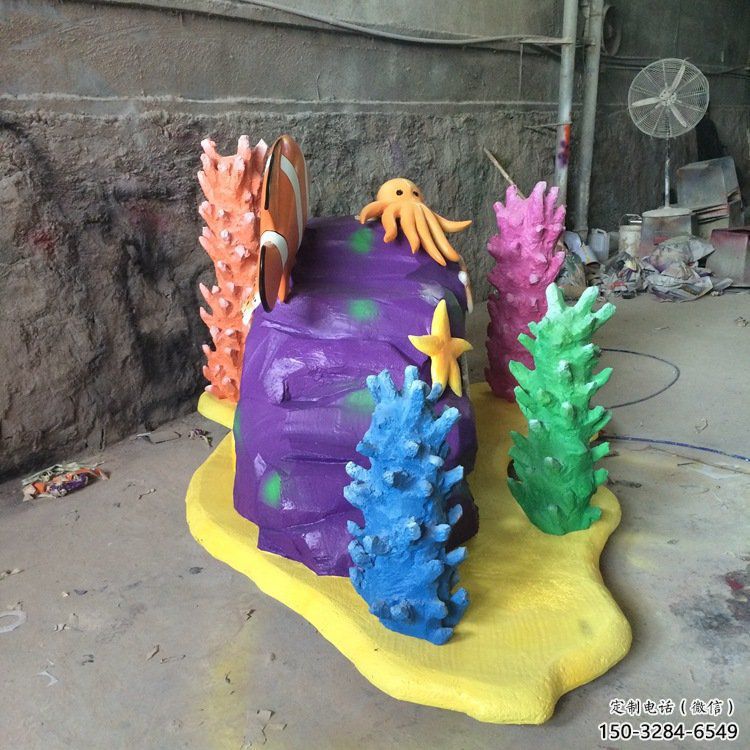 庭院珊瑚雕塑，鍍金歐式雕塑，卡通形式