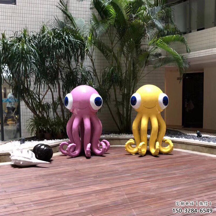 海洋館烏賊雕塑，鍍銅海洋雕塑，鍍銅工藝