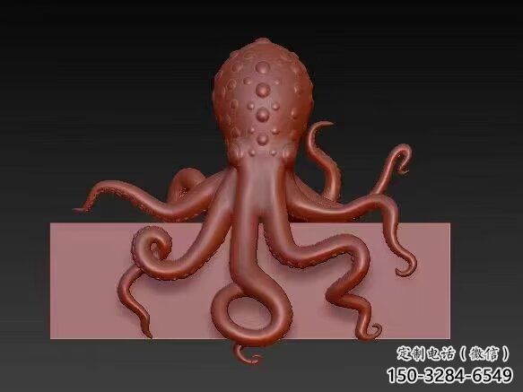 酒店烏賊雕塑，鍍金歐式雕塑，仿古擺件