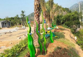 小區(qū)珊瑚雕塑廠，拉絲海洋雕塑，抽象效果