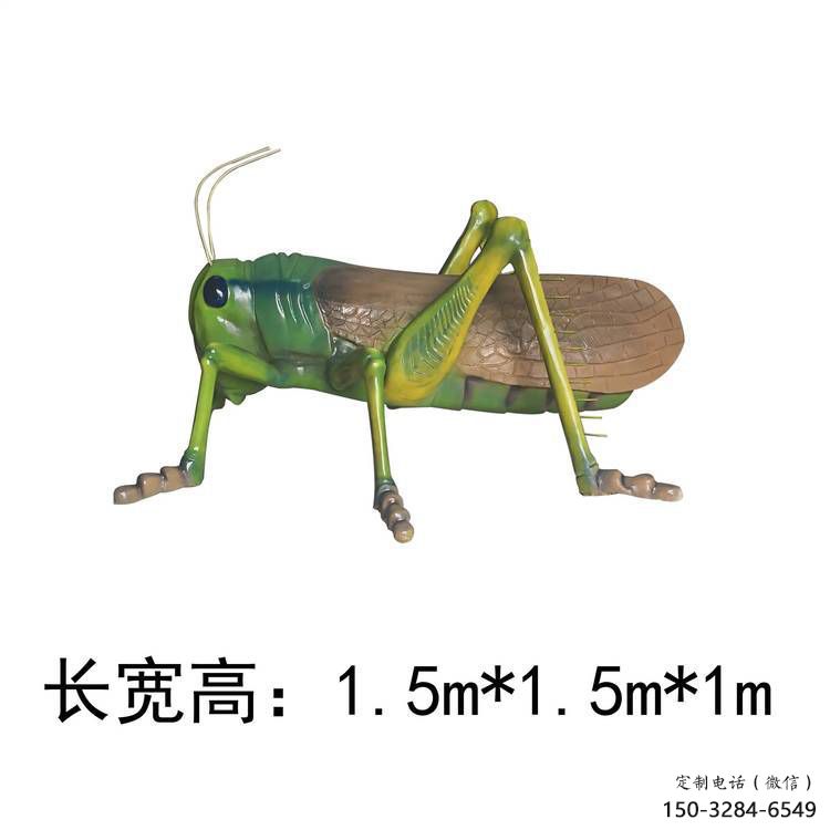 景區(qū)蝗蟲雕塑，鍍金歐式雕塑，鐵藝材質(zhì)