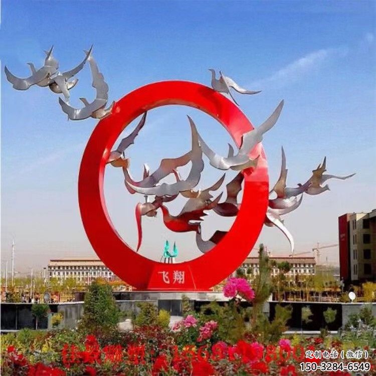 飯店鴿子雕塑，鍍金歐式雕塑，鍍金工藝