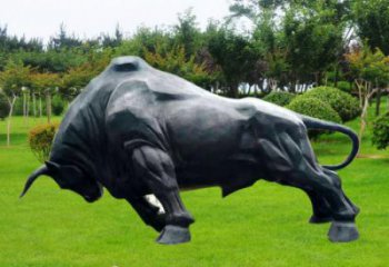 商業(yè)街開(kāi)荒牛雕塑 售樓處雕塑 動(dòng)物擺件