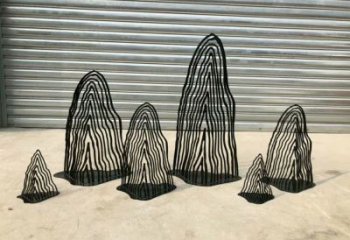 酒店假山雕塑，鍍金歐式雕塑，仿古擺件