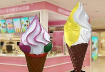 大型冰淇淋雕塑價格 庭院雪糕雕塑 冷飲主題擺件