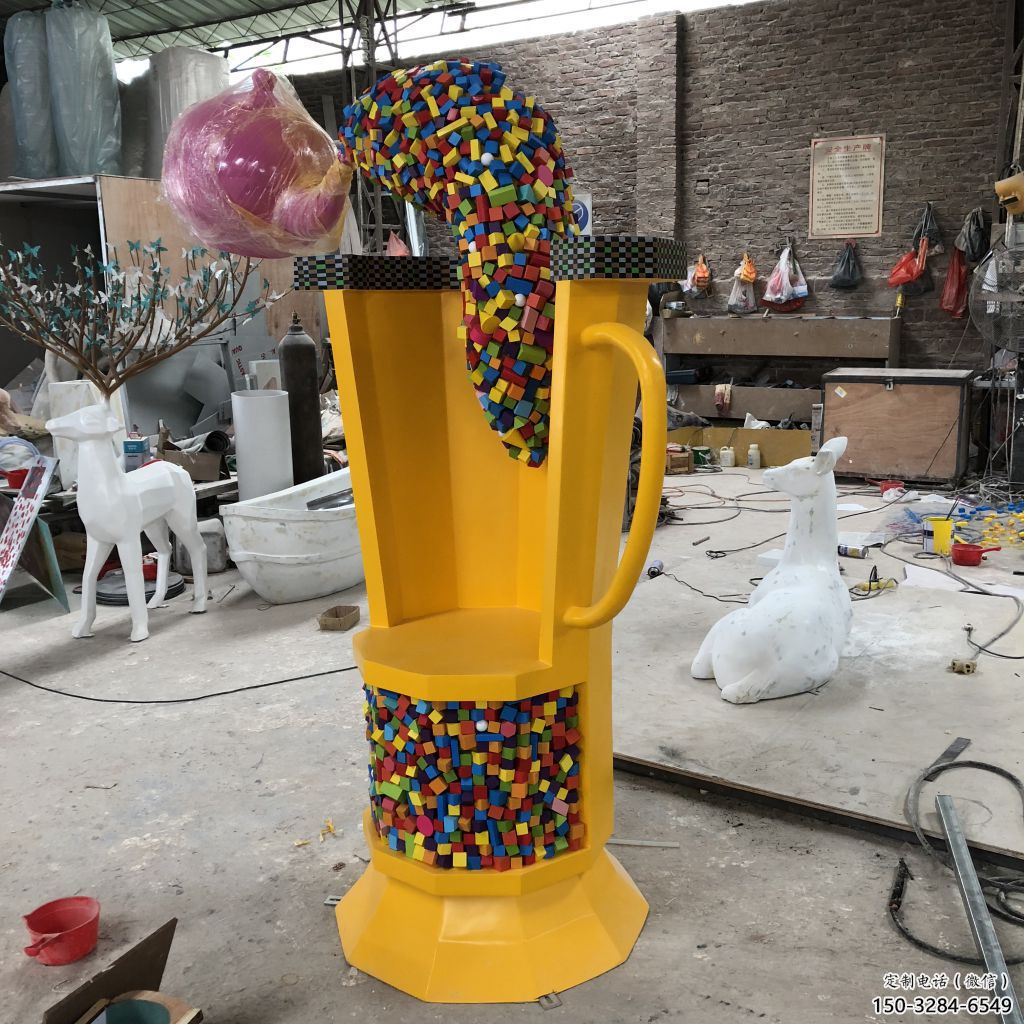 茶壺雕塑，仿古景觀雕塑，仿古擺件