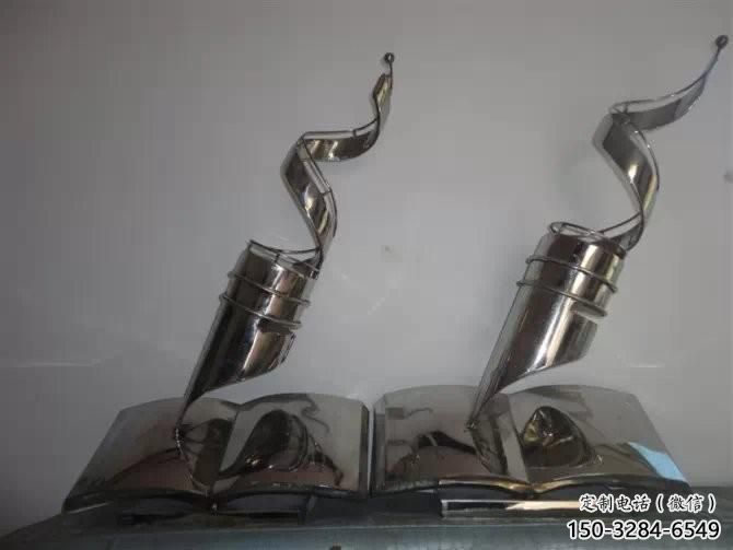 景觀館毛筆雕塑，鍍銅景觀雕塑，鍍銅工藝