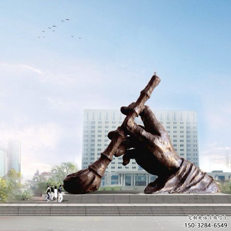 酒店毛筆雕塑，鍍金歐式雕塑，仿古擺件