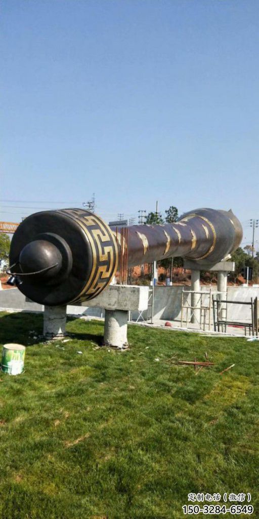 室內毛筆雕塑，拉絲景觀雕塑，抽象效果