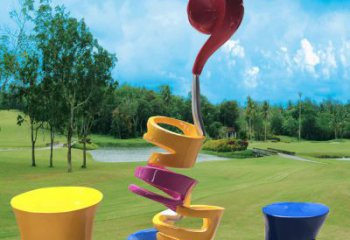 室內茶壺雕塑，拉絲景觀雕塑，抽象效果