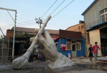 毛筆雕塑廠家，鏤空景觀雕塑，抽象效果