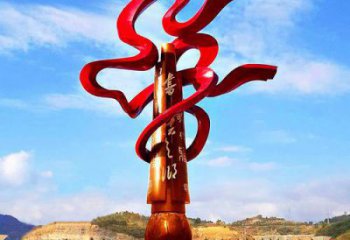 毛筆雕塑，仿古景觀雕塑，仿古擺件