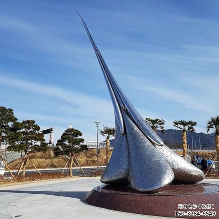 房地產景觀雕塑，仿古水滴雕塑，鏡面制造