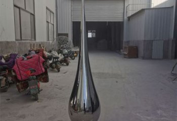 城市水滴雕塑，網格體育雕塑，鏡面效果