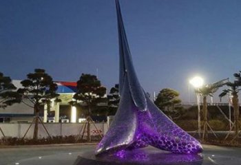 城市水滴景觀雕塑，網格燈光雕塑，鏤空效果