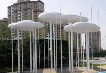 酒店云朵雕塑，鍍金歐式雕塑，仿古擺件