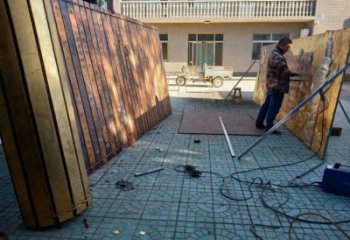 售樓部書卷雕塑，噴砂發光雕塑，烤漆題材