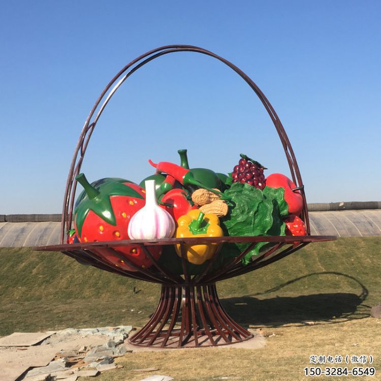 校園花籃雕塑，拉絲景觀雕塑，抽象主題