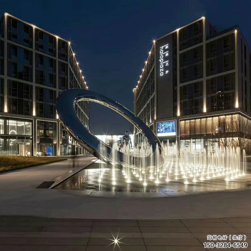 幼兒園圓環(huán)雕塑，鐵藝文化雕塑，鑄造制作