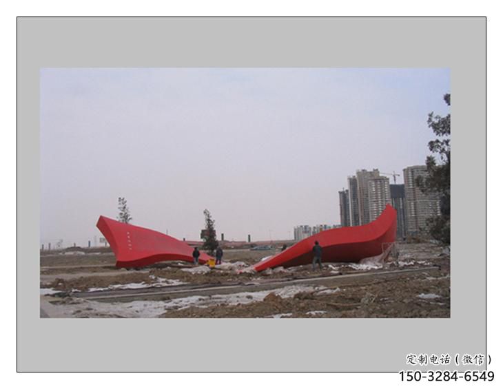 酒店紅旗雕塑，戶外革命雕塑，革命擺件